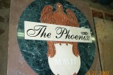 Cut & Etched Marble Floor Logo - The Pheonix