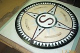 Marble Compass Rose