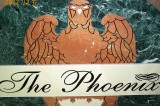 Cut & Etched Marble Floor Logo - The Pheonix 4