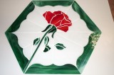 Stained Glass Memorial Rose