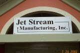 Jet Stream Sign 1 This is Jet Stream Manufacturing's front door sign with holes cut-out of 1/8