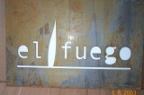 Steel Sign - El Fuego