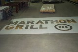 Steel Sign - Marathon Grill 1