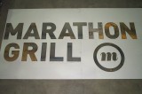 Steel Sign - Marathon Grill 2